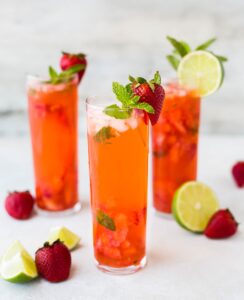 Sparkling Berry Blast Mojito Feb Fast Mocktail Recipe