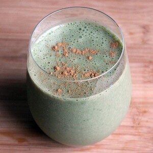 Chocolate Spinach Sugar-free breakfast smoothie